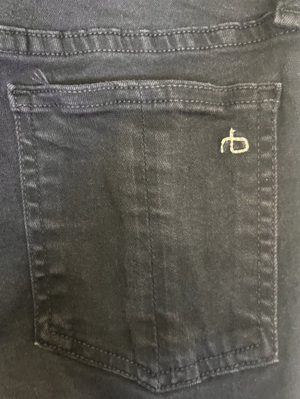 Rag & Bone Women Black Skinny Jeans Size 29 10" Rise Stretch Classic Fit Denim - Picture 6 of 13